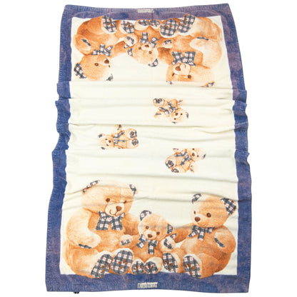 Vintage 90s Burberry Nova Check Teddy Bear Print Beach Towel | O/S, Red