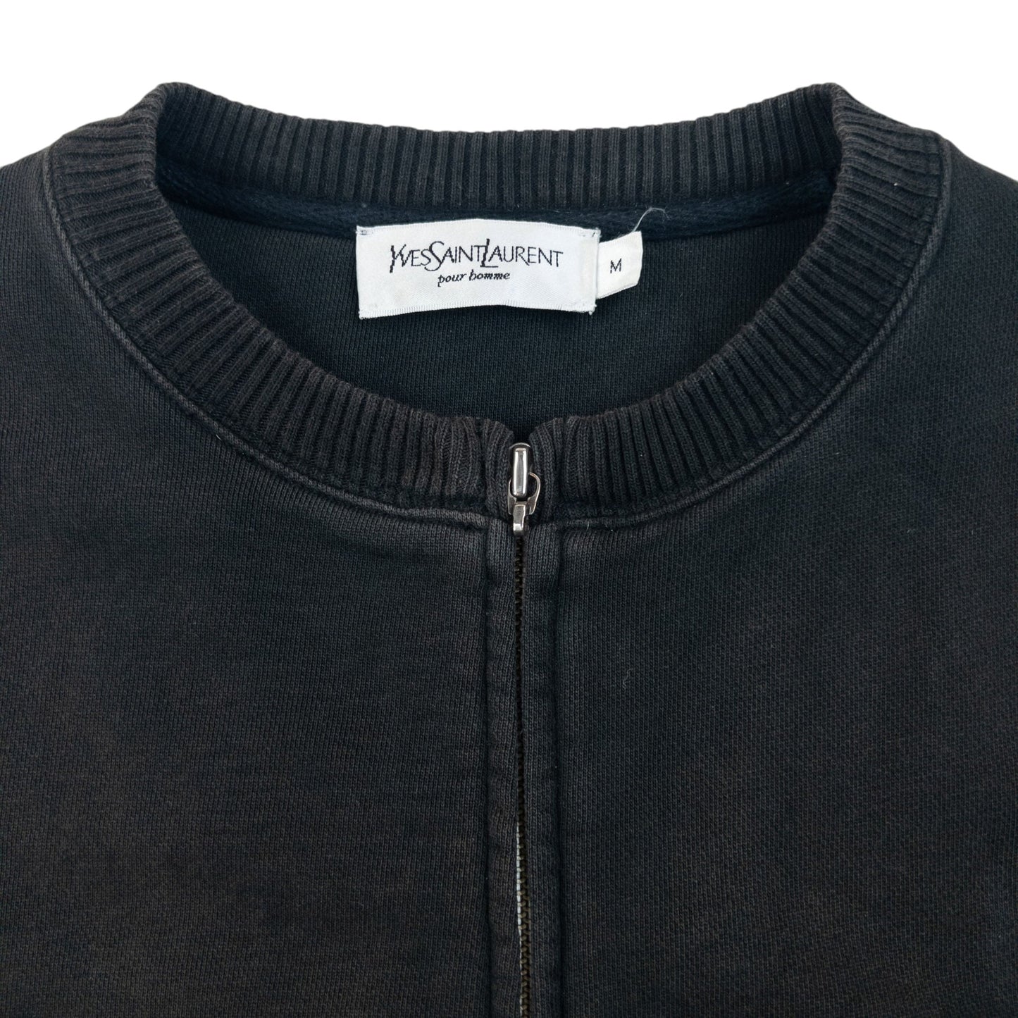 Vintage 2000s YSL Yves Saint Laurent Zip Up Sweatshirt Size L | Large, Multicoloured