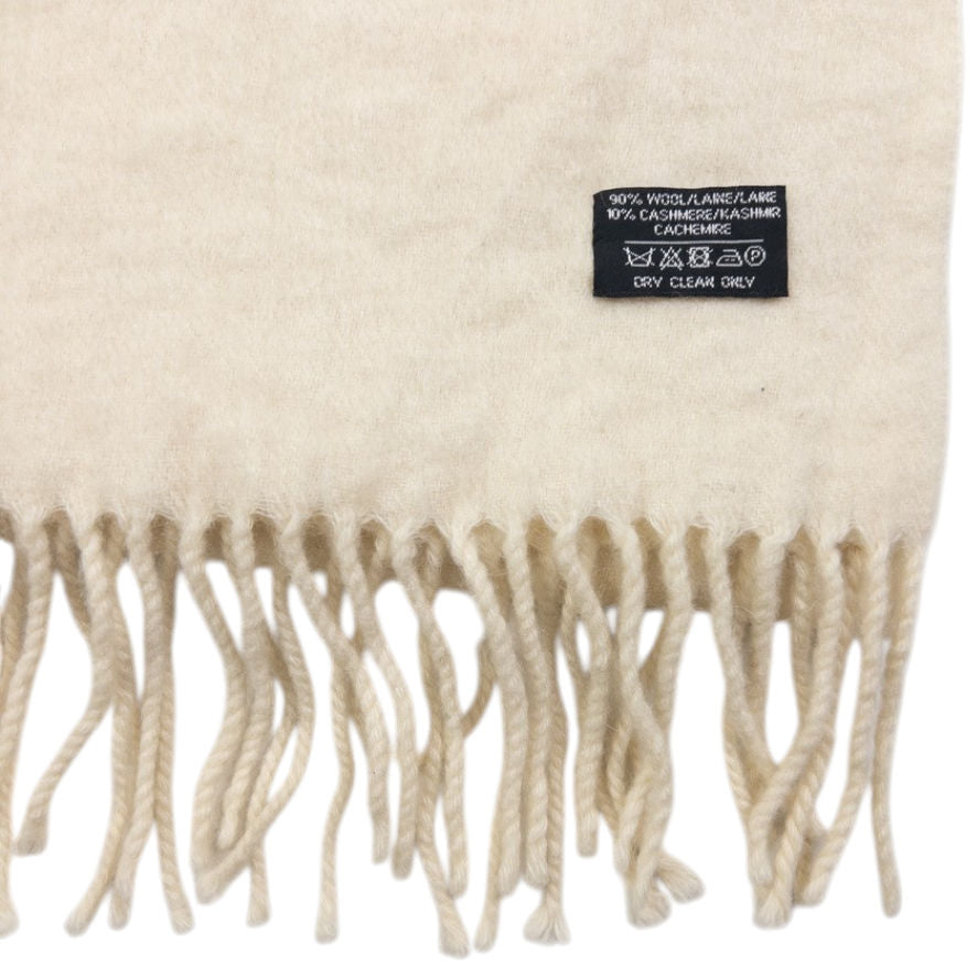 Vintage YSL Yves Saint Laurent Wool Tassel Scarf