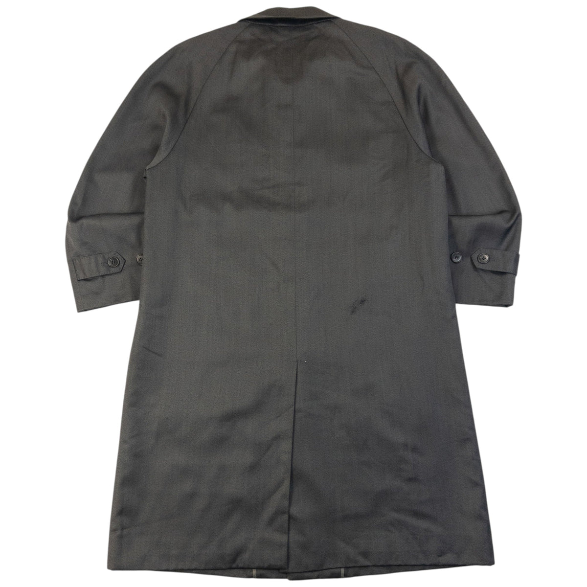 Vintage 80s YSL Yves Saint Laurent Trench Jacket Size L | Large, Grey