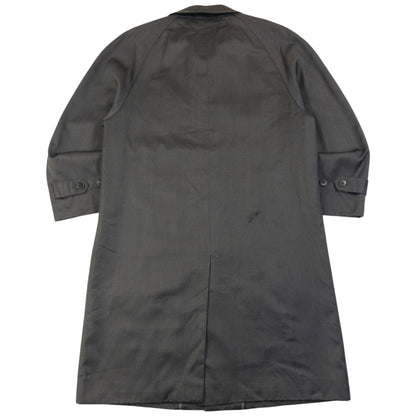 Vintage 80s YSL Yves Saint Laurent Trench Jacket Size L | Large, Grey