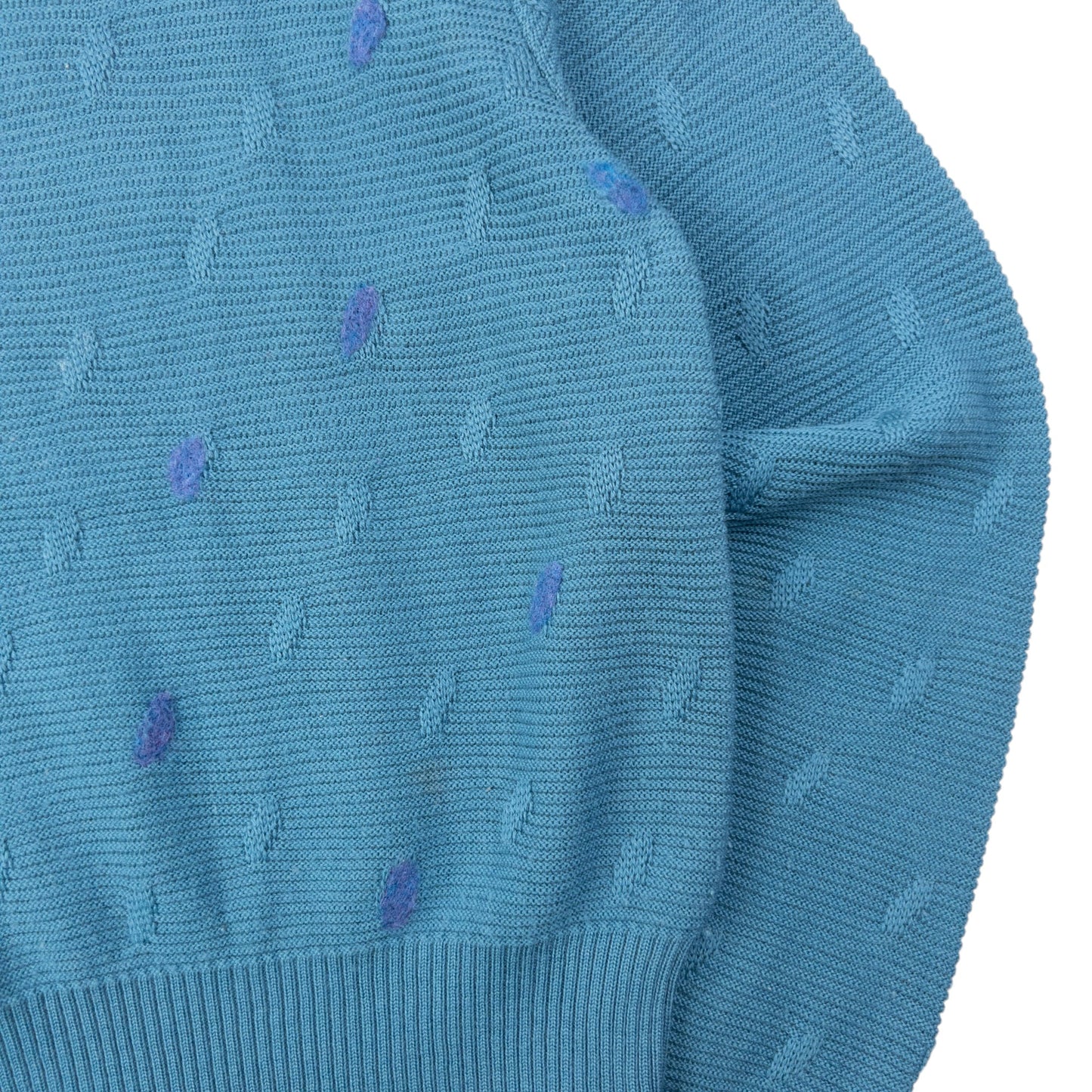 Vintage 80s Issey Miyake Wool Knit Jumper Womens Size M | Medium, Blue