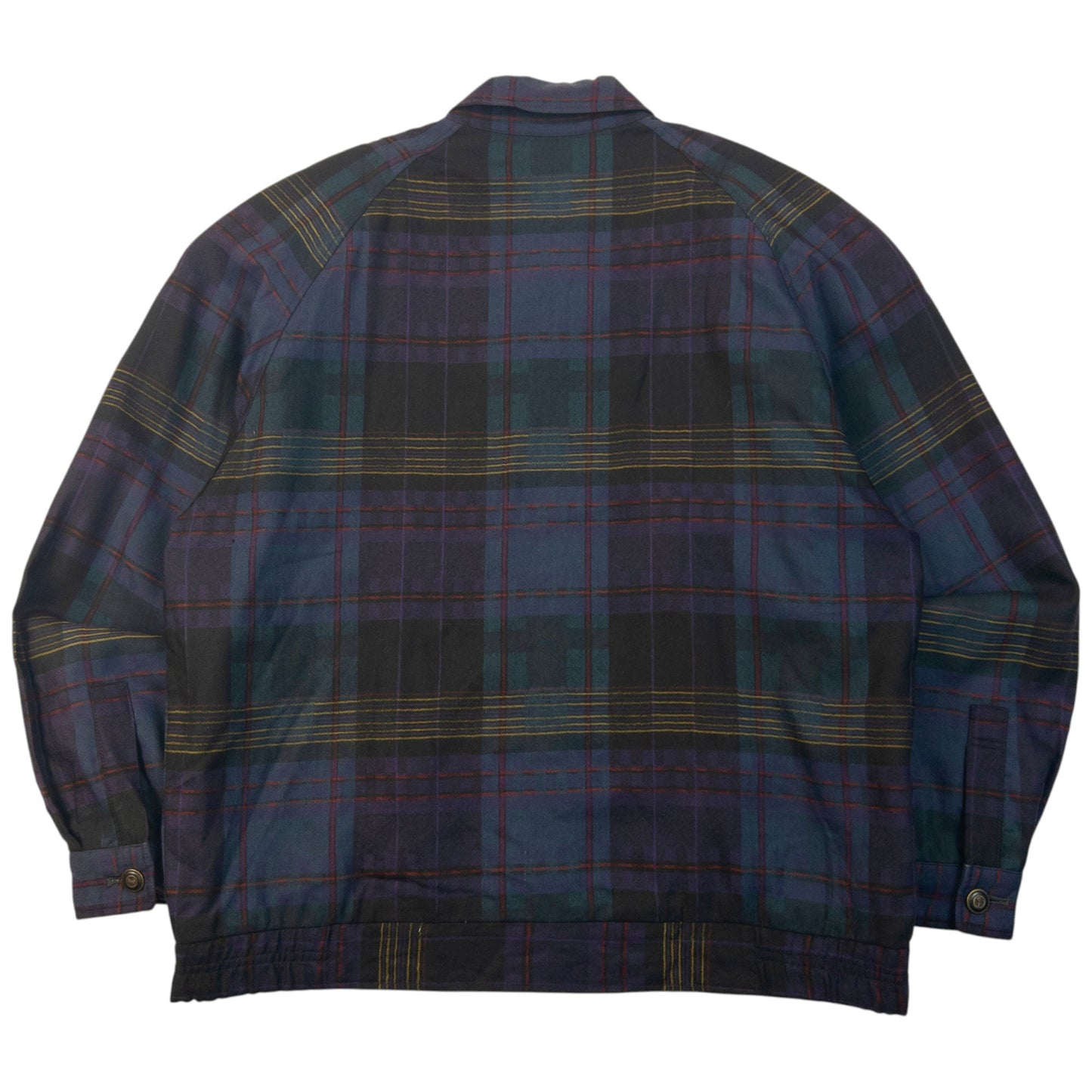 Vintage 80s YSL Yves Saint Laurent Checkered Harrington Jacket Size M | Medium, Red