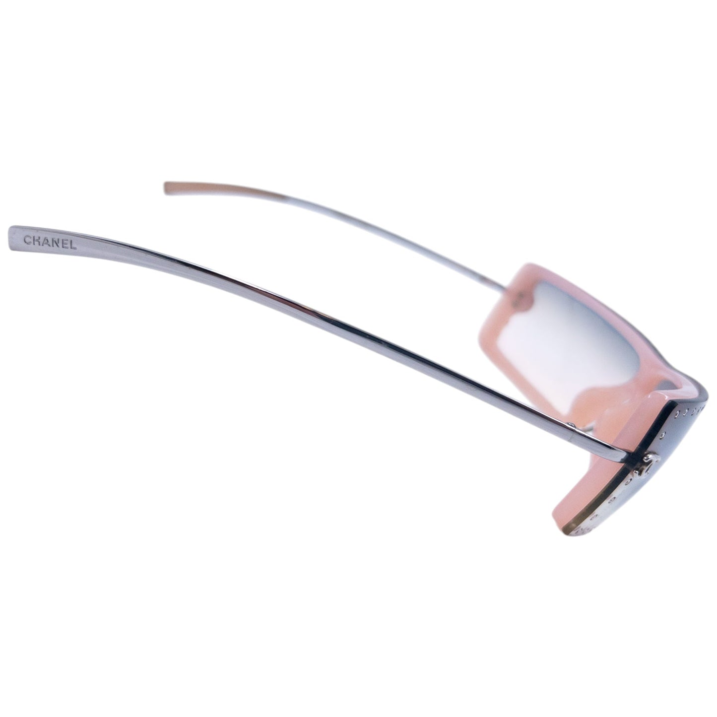 Vintage Chanel Diamanté Sunglasses | O/S, Pink