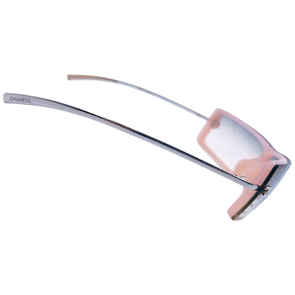 Vintage Chanel Diamanté Sunglasses | O/S, Pink