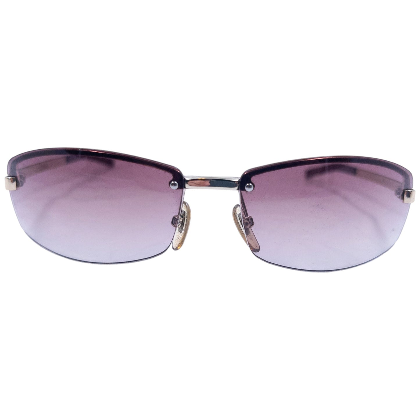 Vintage 90s Gucci Rimless Sunglasses | O/S, Brown