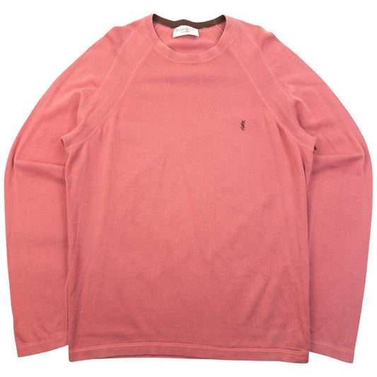 Vintage 2000s YSL Yves Saint Laurent Lightweight Jumper Size M | Medium, Pink