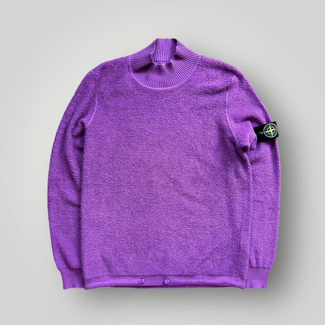 Stone Island AW/20 Towelling Mock Neck Jumper L/XL
