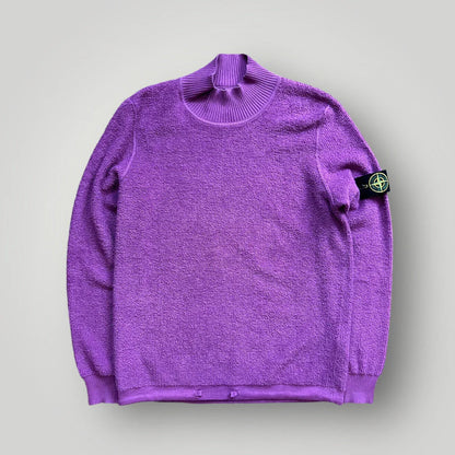 Stone Island AW/20 Towelling Mock Neck Jumper L/XL