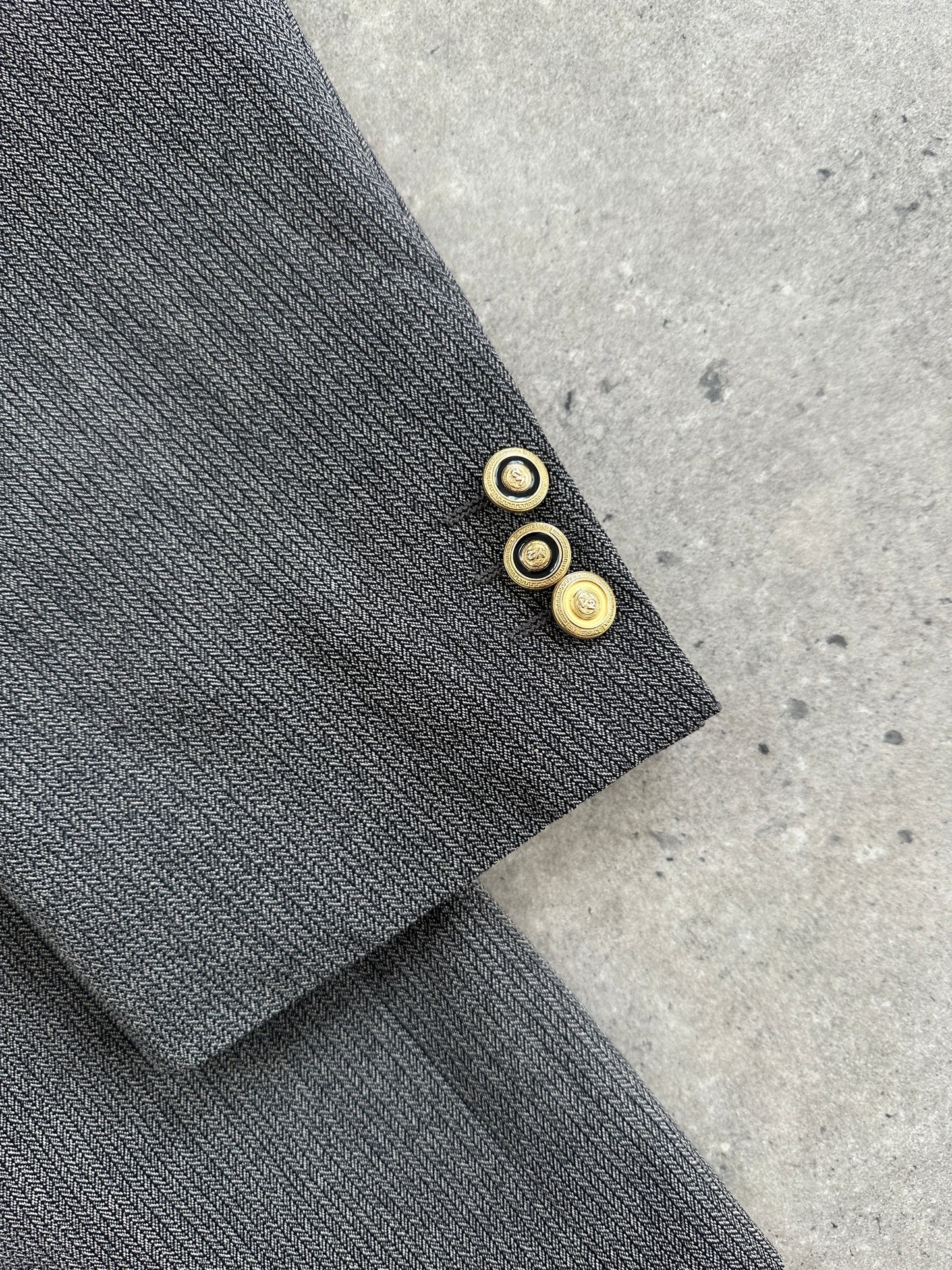 Versace Classic V2 90s Bespoke Button Double Breasted Blazer - 46R/XXL