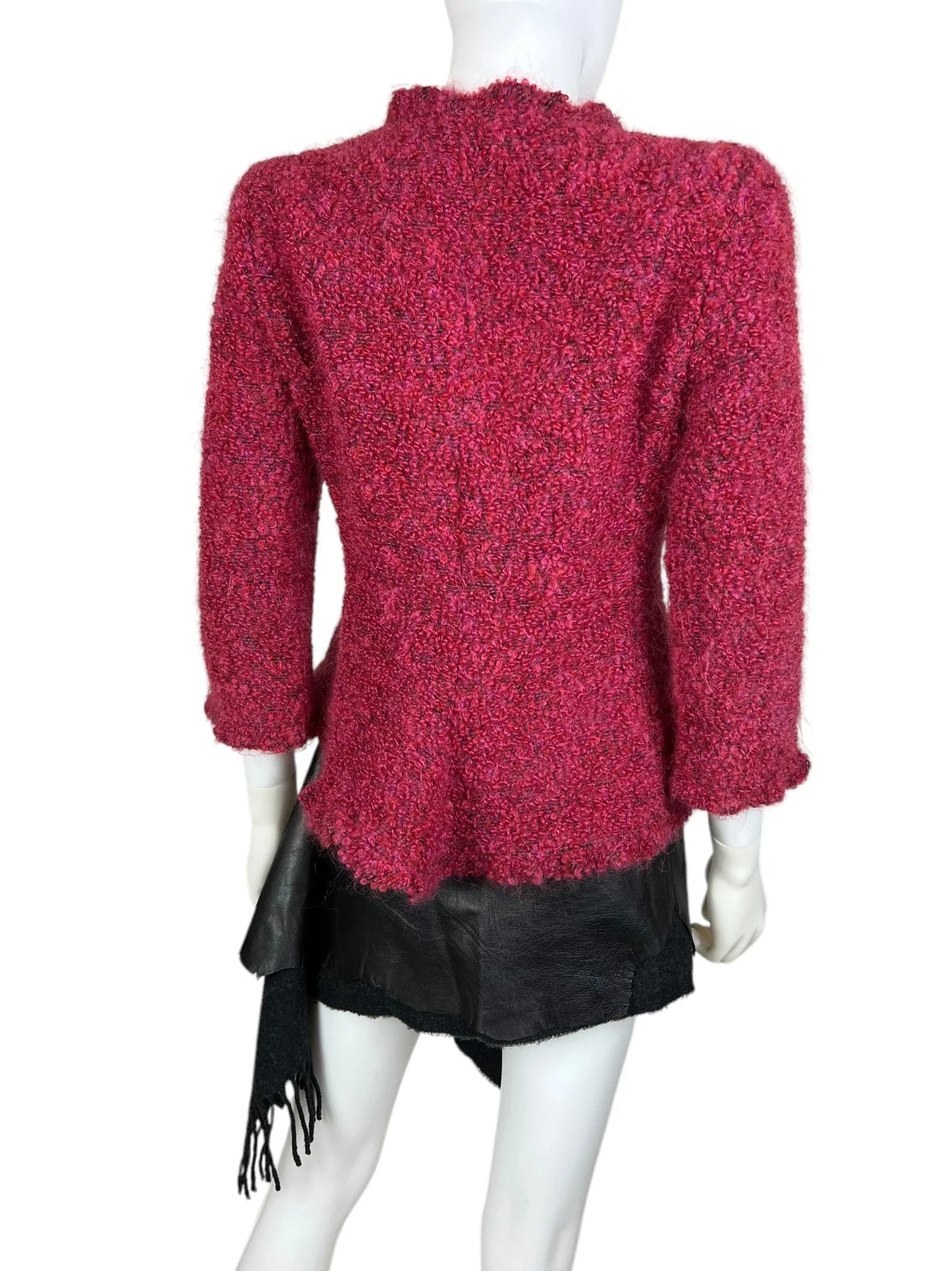 Armani Collezioni 2003 boucle cherry red jacket
