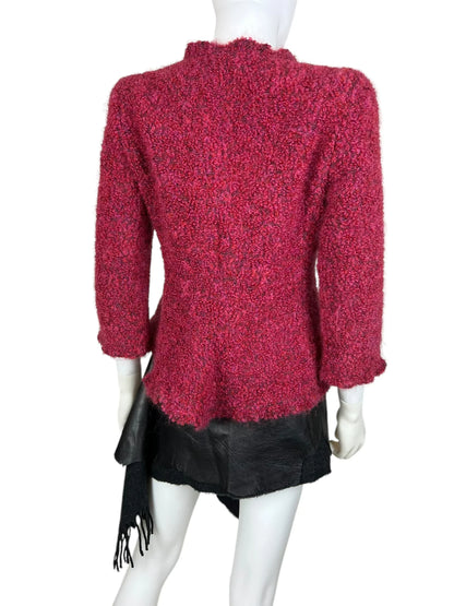 Armani Collezioni 2003 boucle cherry red jacket