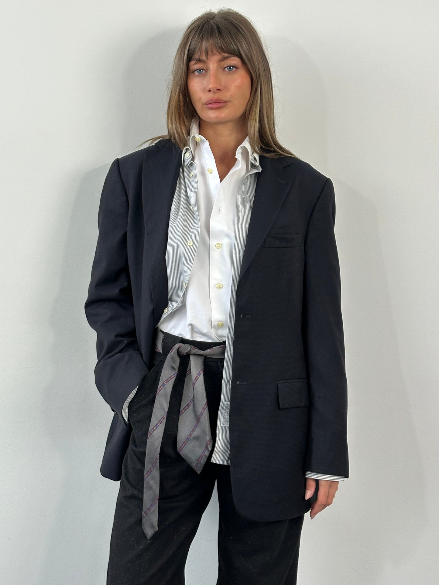 Loro Piana 1990s Pure Wool Single Breasted Blazer - 42R/L