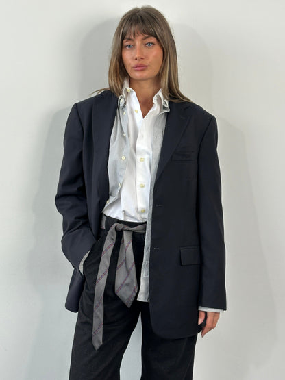 Loro Piana 1990s Pure Wool Single Breasted Blazer - 42R/L