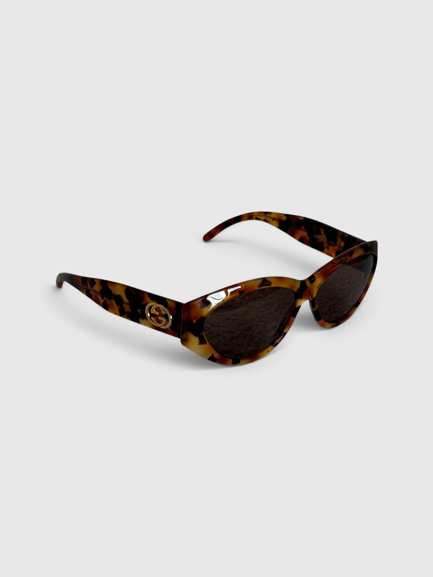 2000s Gucci Tortoise Cateye Sunglasses | O/S, Multicoloured