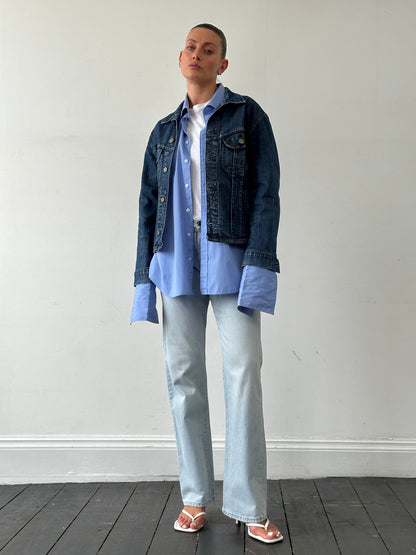 Lee Cotton Fitted Denim Jacket - M
