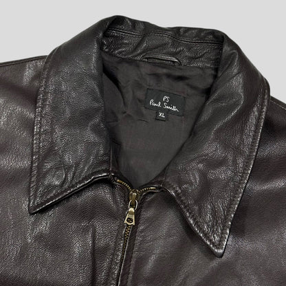 Paul Smith 00’s Multipocket Leather Nylon Lined Jacket - L/XL