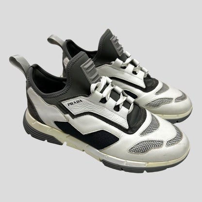 Prada Nevada Low Leather Runner Trainers - EU39 (UK7)