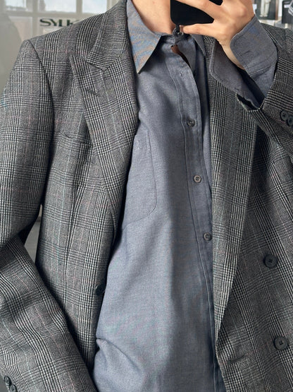 Yves Saint Laurent Pour Homme 1990s Cotton Logo Shirt - XL