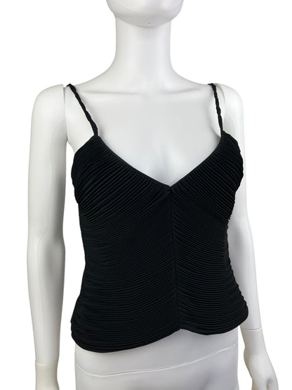 Emporio Armani pleat top | Black, Black