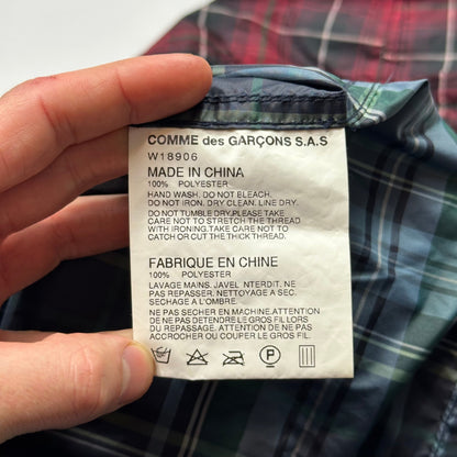 Comme Des Garçons SHIRT 2012 Runway Plaid Panelled Nylon Anorak - S/M