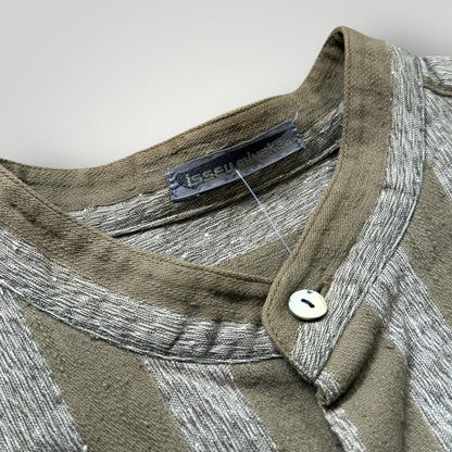 Late 80's Issey Miyake Men Linen Mix Shirt S/M