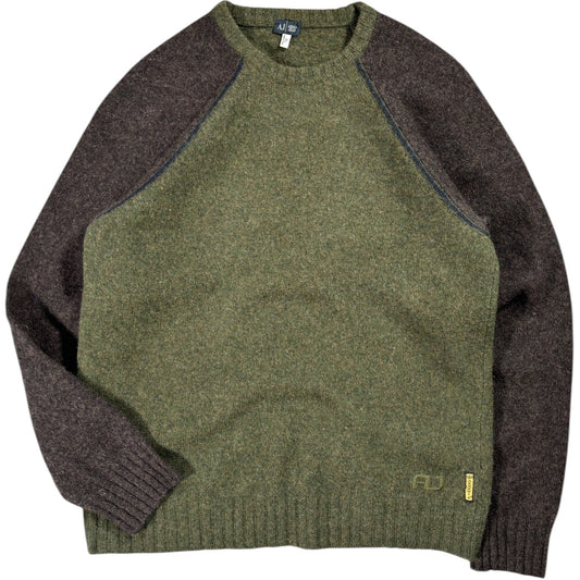 Armani Jeans 00’s Wool Knit Jumper M | Medium, Green