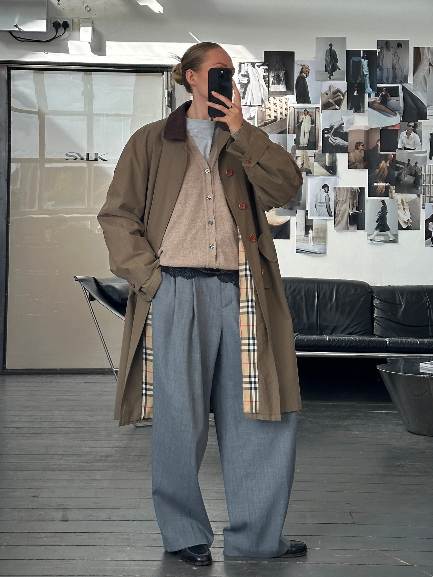 Burberry 1990s Cotton Field Trench Coat - XL/XXL