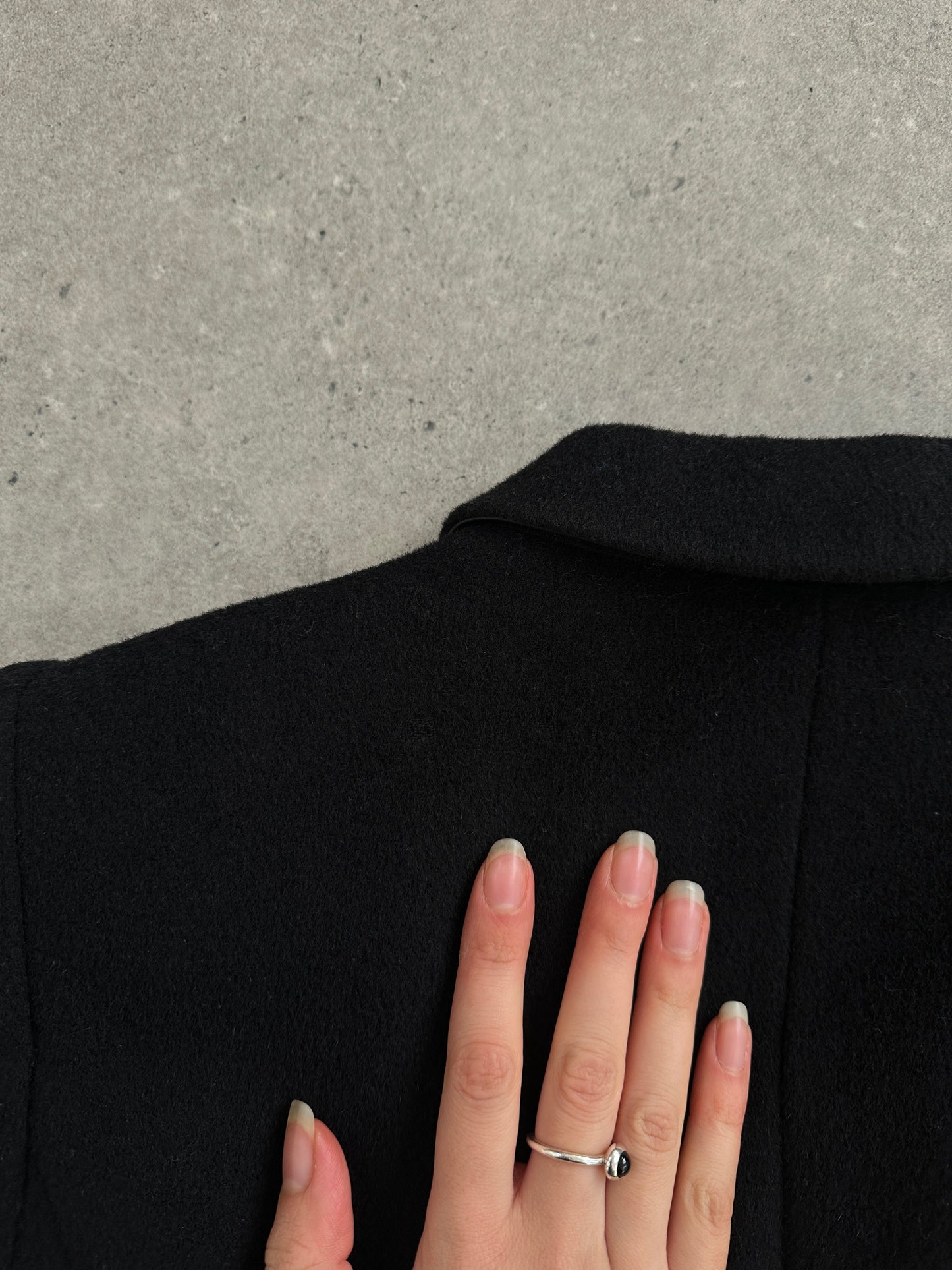 L.K. Bennett Pure Wool Minimal Wrap Coat - M