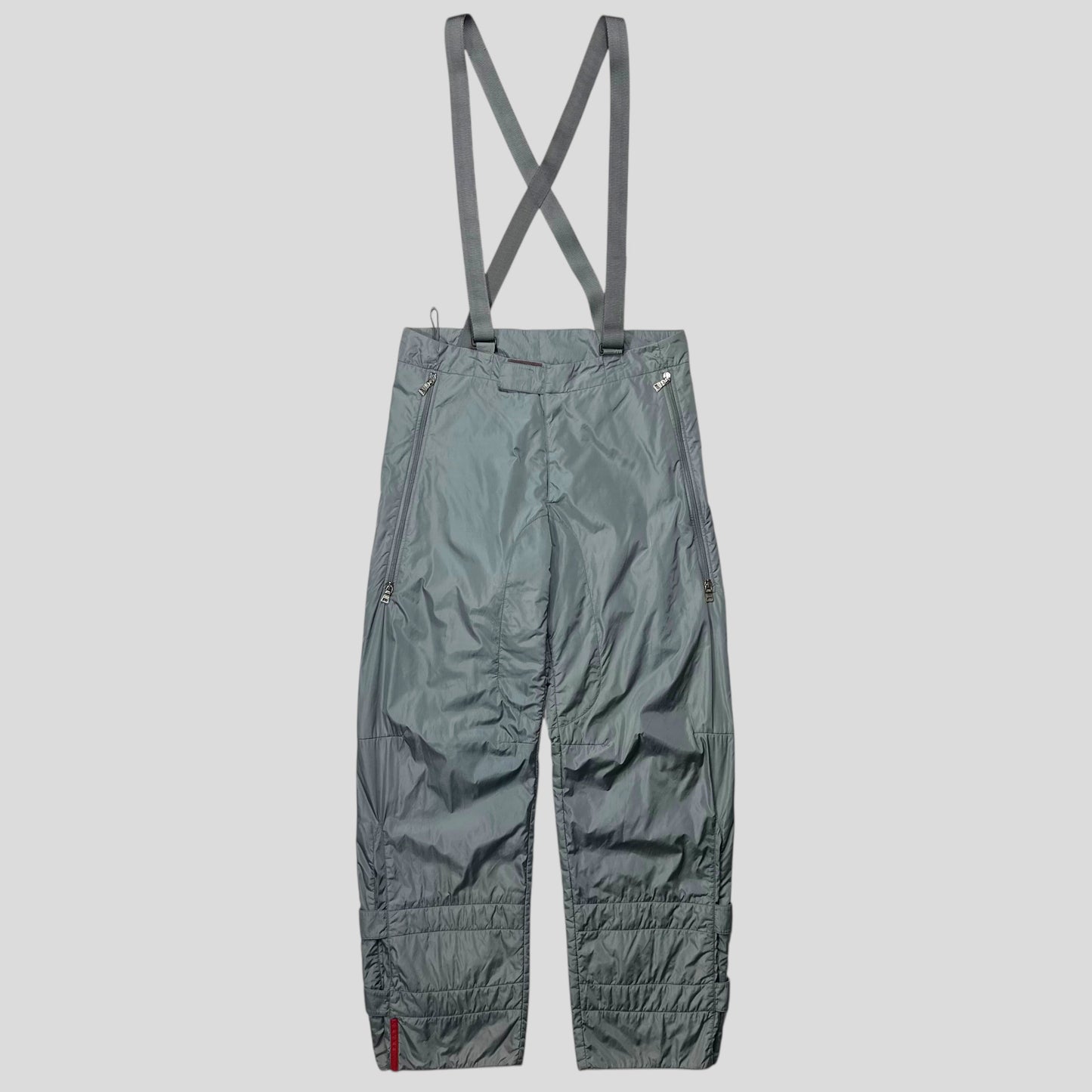 Prada Sport AW99 Bondage Strap Astro Nylon Padded Ski Trousers - IT50