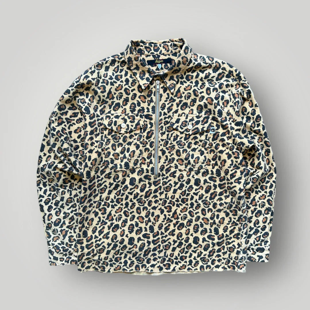 Bape 90’s Leopard Ape Pullover L