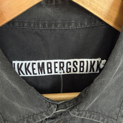 1990s dirk bikkembergs short sleeve shirt | O/S, Black