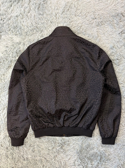 Saint Laurent SS14 Hedi Slimane Black Leopard Bomber Jacket - IT48 | O/S, Black