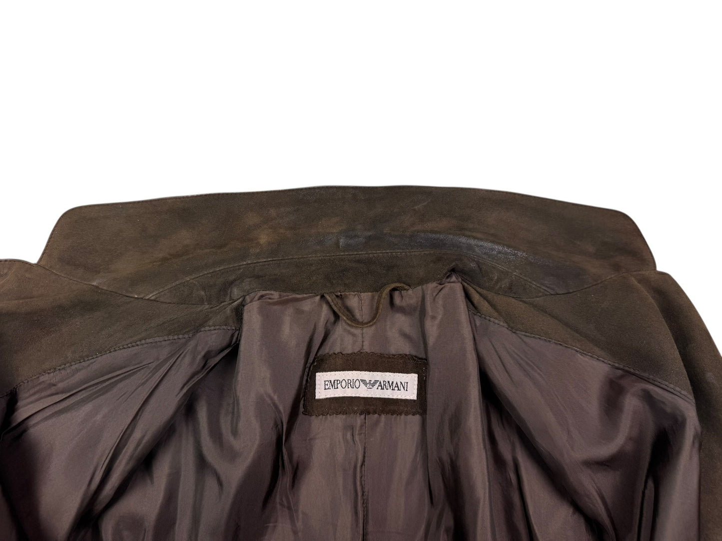 Emporio Armani suede jacket | Brown, Brown