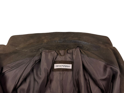 Emporio Armani suede jacket | Brown, Brown