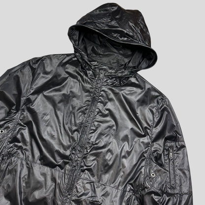 Prada Milano 2017 Rubberised Race Logo Technical Windbreaker - IT50 | Default Title, Black