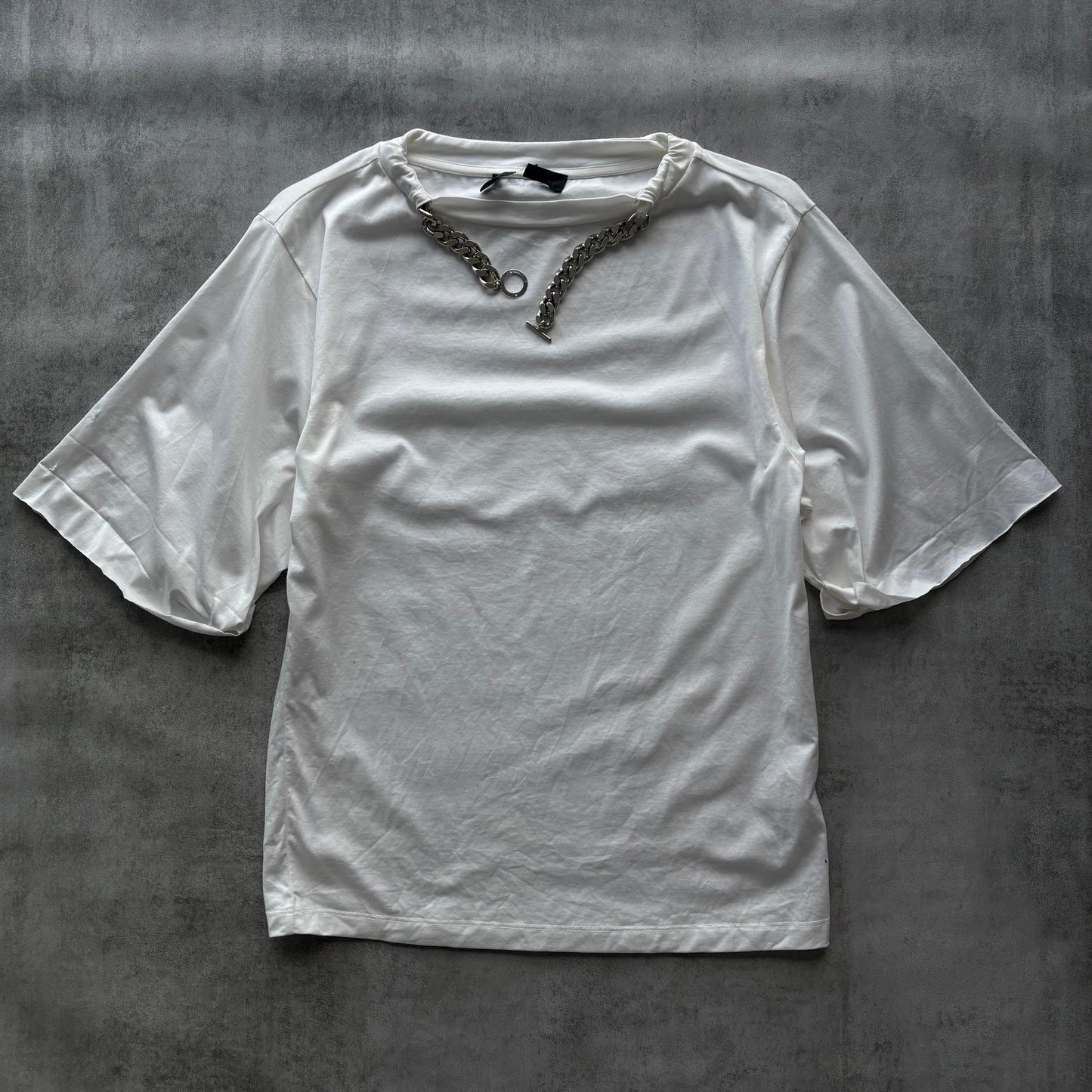 DIESEL WHITE CHAIN T-SHIRT | O/S, Multicoloured