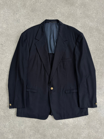 Gianni Versace Bespoke Button Pure Wool Single Button Blazer - 48R/XXL