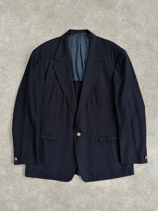 Gianni Versace Bespoke Button Pure Wool Single Button Blazer - 48R/XXL