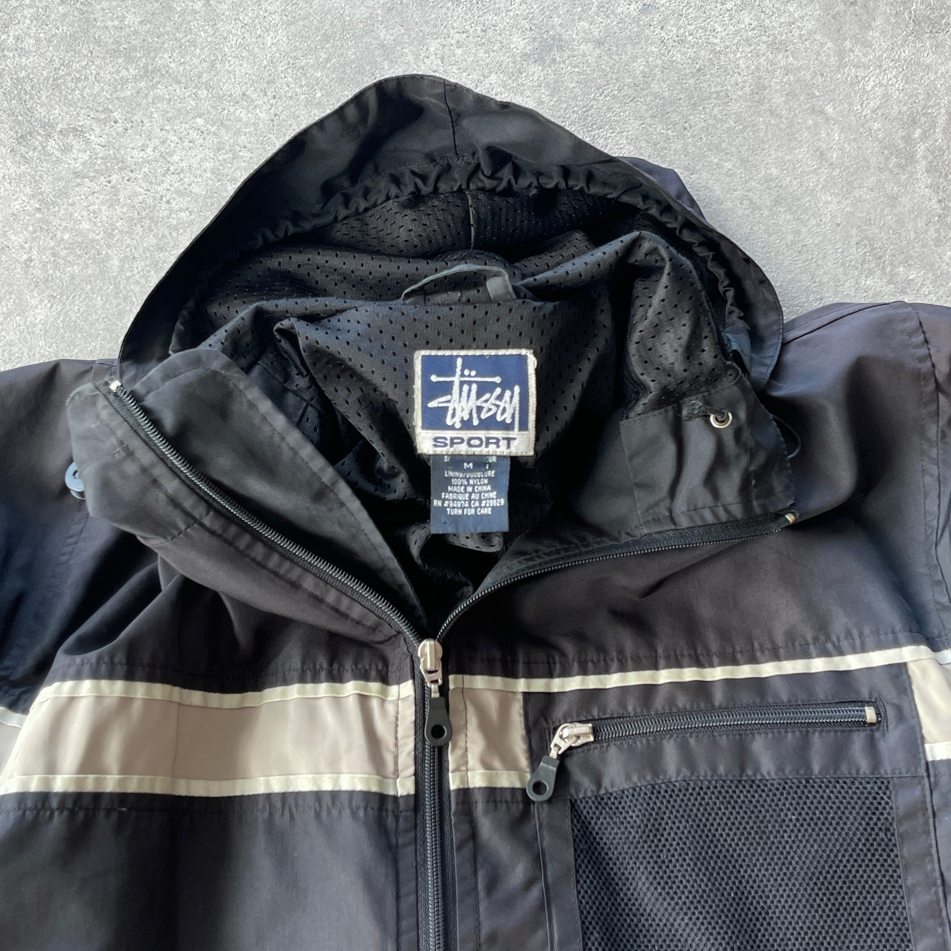 Stussy Sport RARE 1990s lightweight technical shell jacket (M