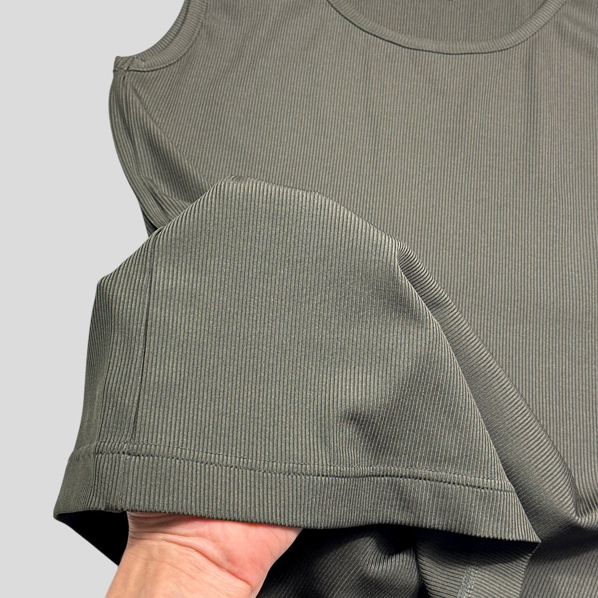 Issey Miyake 80’s Brush Tag Ribbed Pleated Vest - S | Medium, Green