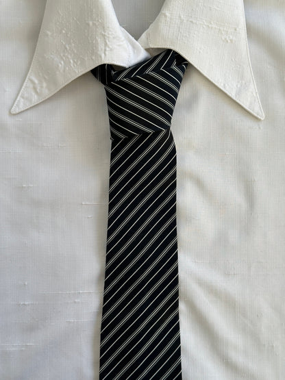 Vintage 1990s Pure Silk Striped Tie - One Size