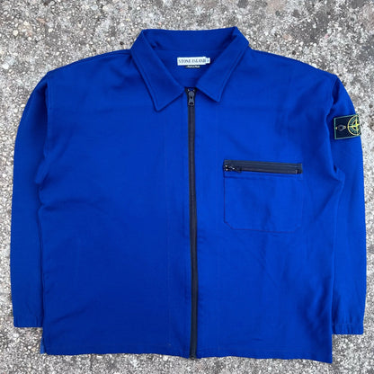 S/S1996 Cobalt Blue Neoprene Track Jacket