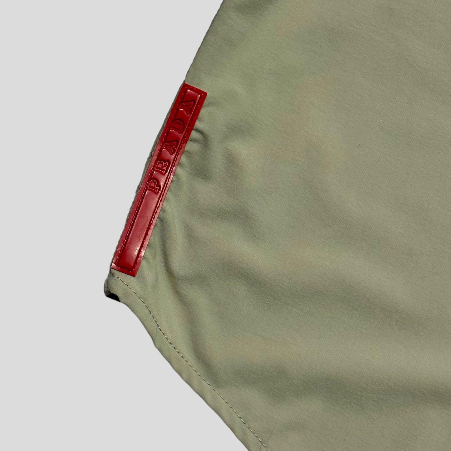 Prada Sport 00’s 1/2 Button Nylon Shirt - L/XL | Default Title, Multicoloured