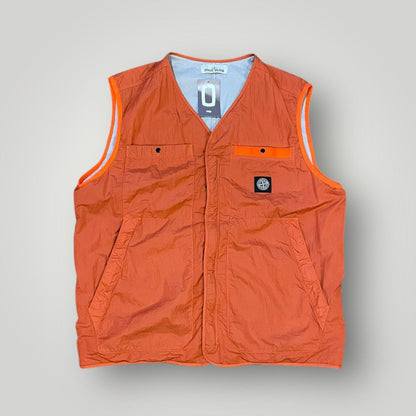 Stone Island Seersucker TC Patch Logo Gilet XL