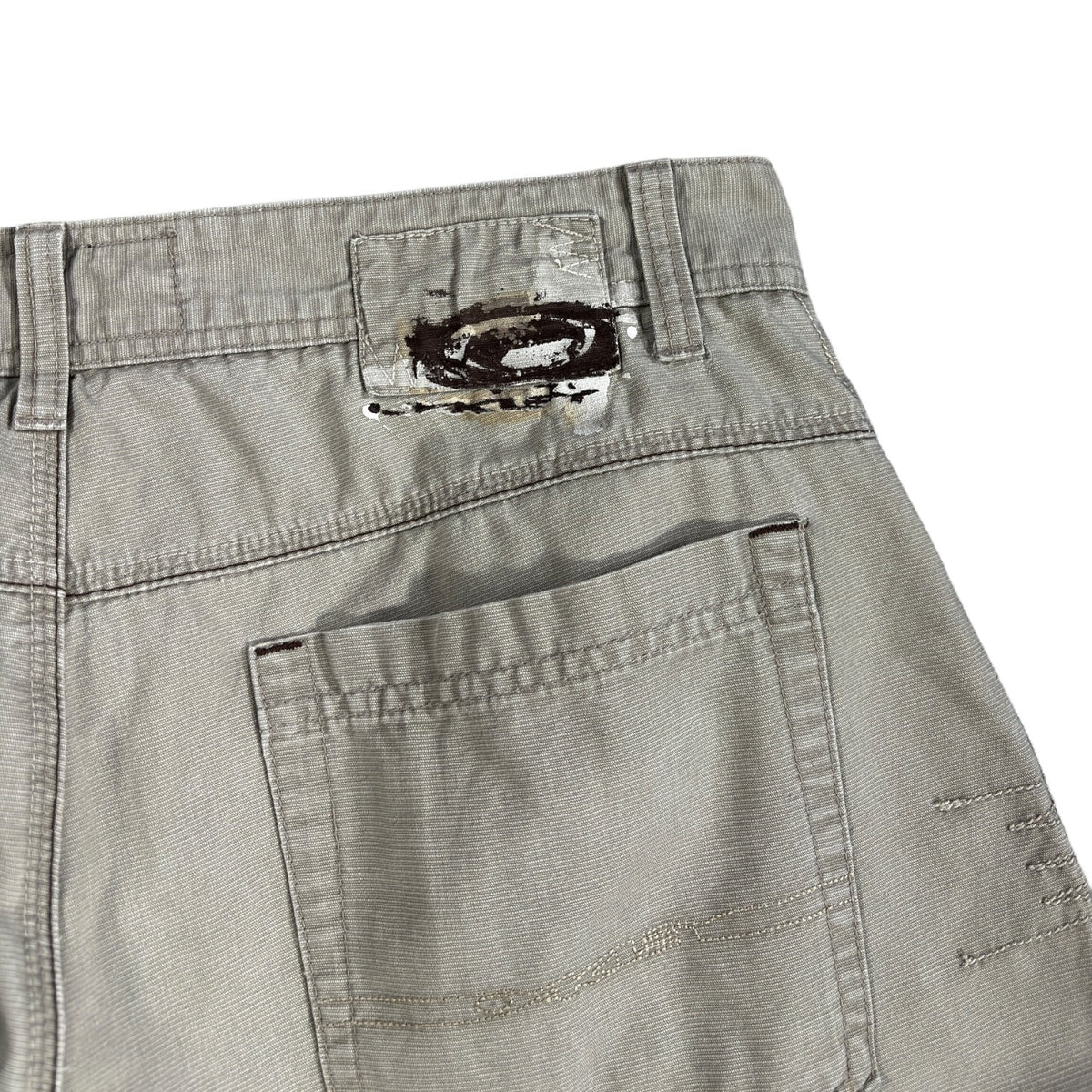 Oakley 2006 Cotton Embroidered Shorts W34 | W34, Cream