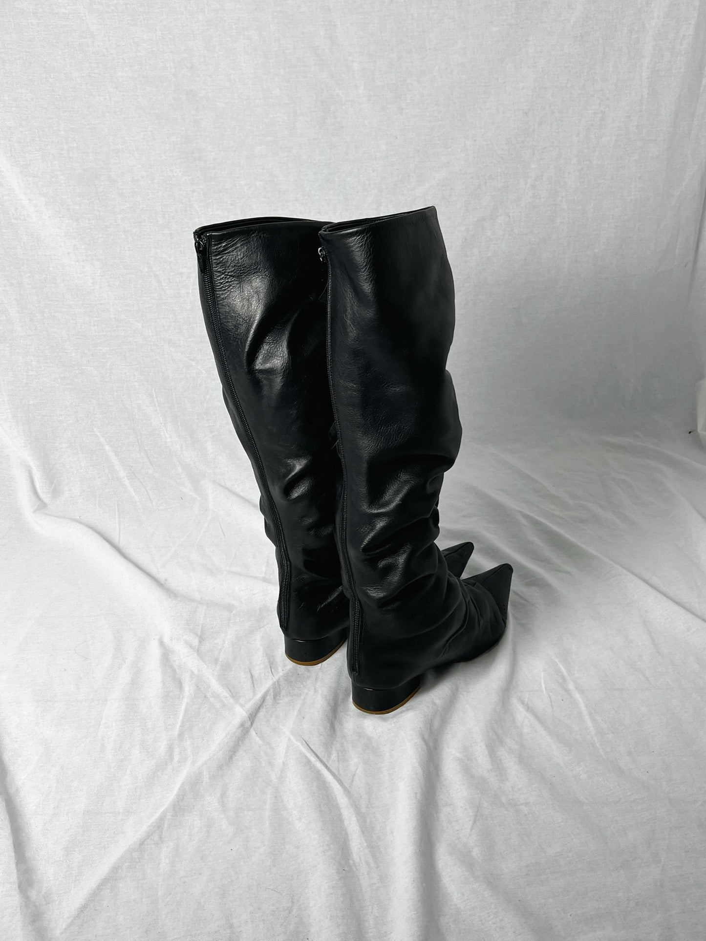 ANN DEMEULEMEESTER KNEE HIGH BOOTS | DEFAULT TITLE, Black