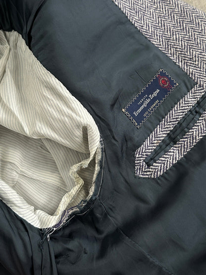 Sartoria Rossi x Ermenegildo Zegna Pure Cashmere Herringbone Blazer - 44R/XL