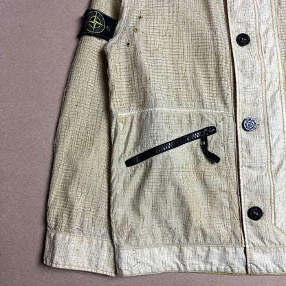 S/S 1994 Lemon Yellow Reversible Spiderweb Silk Light Jacket