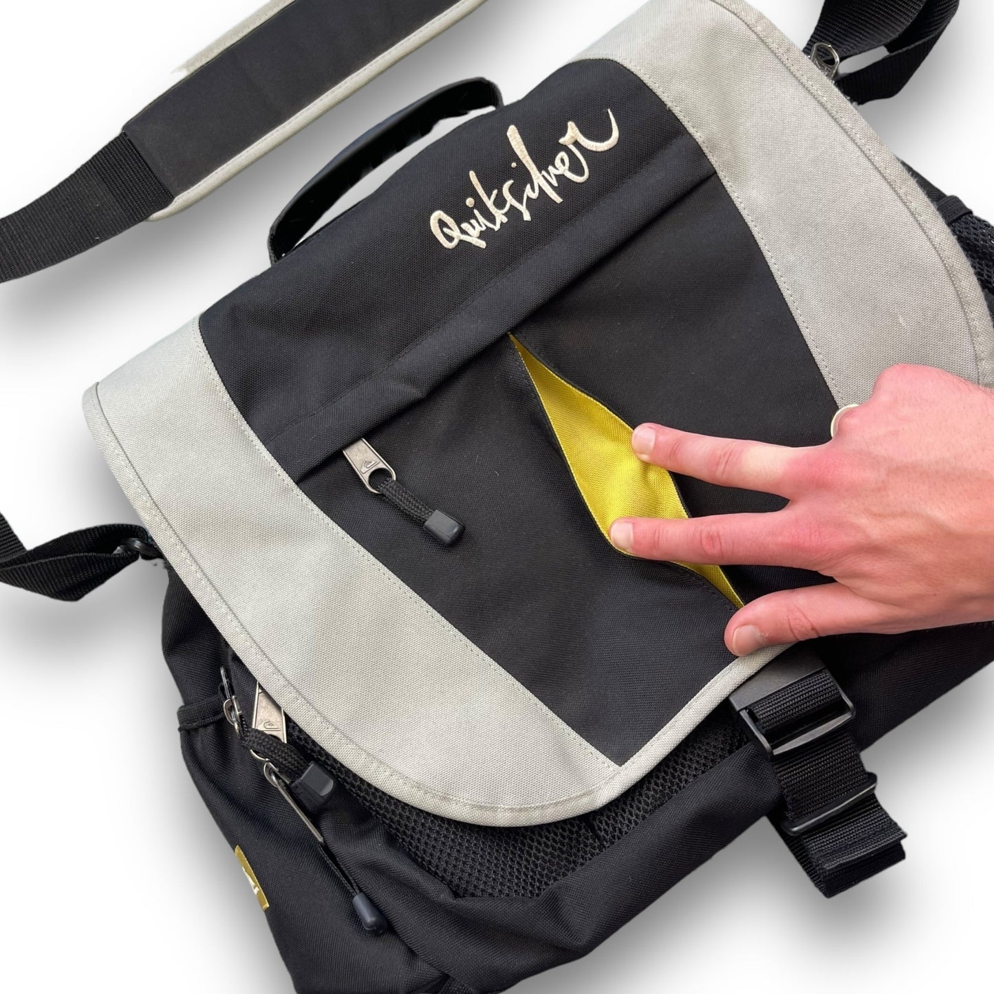 2000's Quiksilver Laptop/Messenger Bag | O/S, Multicoloured